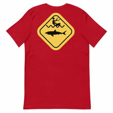 Load image into Gallery viewer, Caution Shark T-Shirt - T-Shirt - KitesurfingOfficial

