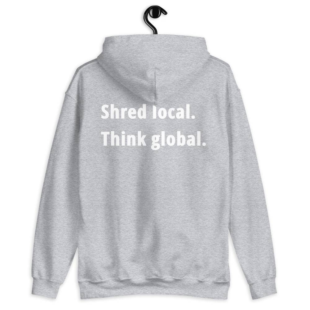 Shred local. Think global. - Hoodie - KitesurfingOfficial
