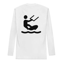 Load image into Gallery viewer, Kiteboarder Clipart - Rash Guard Men - KitesurfingOfficial

