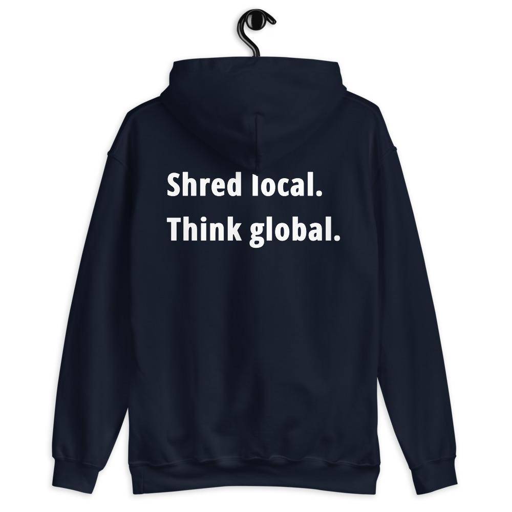 Shred local. Think global. - Hoodie - KitesurfingOfficial