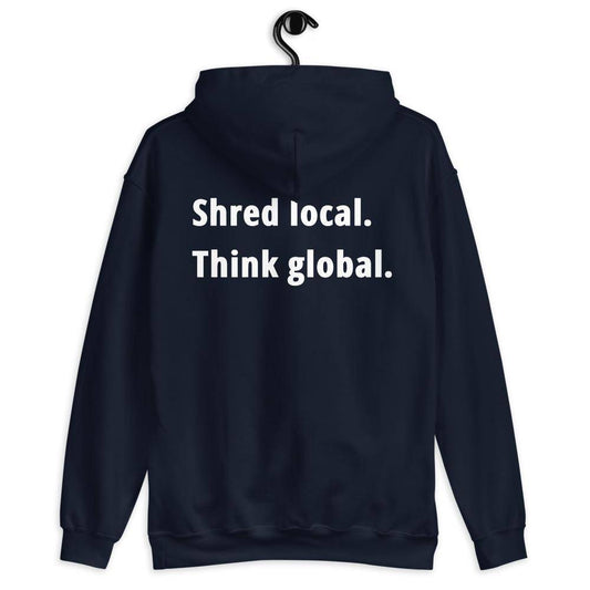 Shred local. Think global. - Hoodie - KitesurfingOfficial