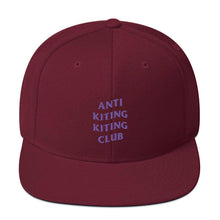 Load image into Gallery viewer, Anti Kiting Kiting Club Snapback Hat - Cap - KitesurfingOfficial
