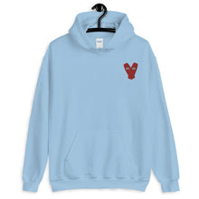 Load image into Gallery viewer, Red Kiteboard Heart - Hoodie - KitesurfingOfficial
