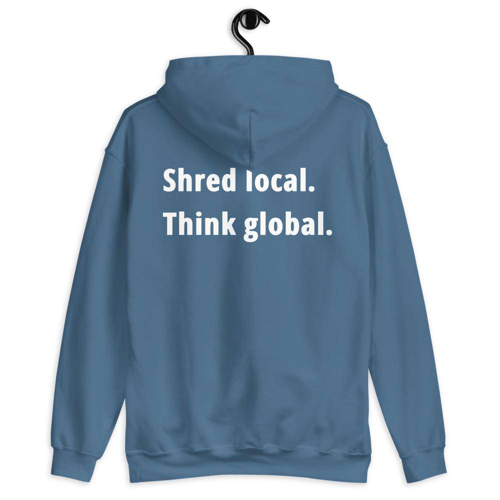 Shred local. Think global. - Hoodie - KitesurfingOfficial