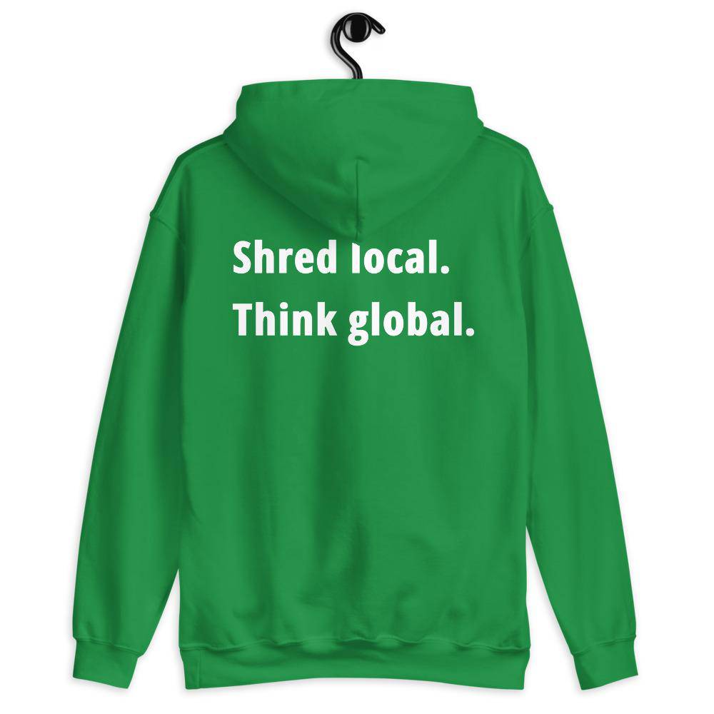 Shred local. Think global. - Hoodie - KitesurfingOfficial