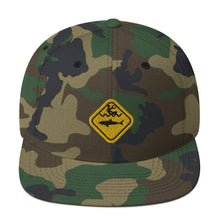 Load image into Gallery viewer, Caution Shark Snapback Hat - Cap - KitesurfingOfficial
