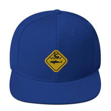 Load image into Gallery viewer, Caution Shark Snapback Hat - Cap - KitesurfingOfficial
