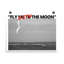 Load image into Gallery viewer, Fly with the moon kiter - Poster - KitesurfingOfficial
