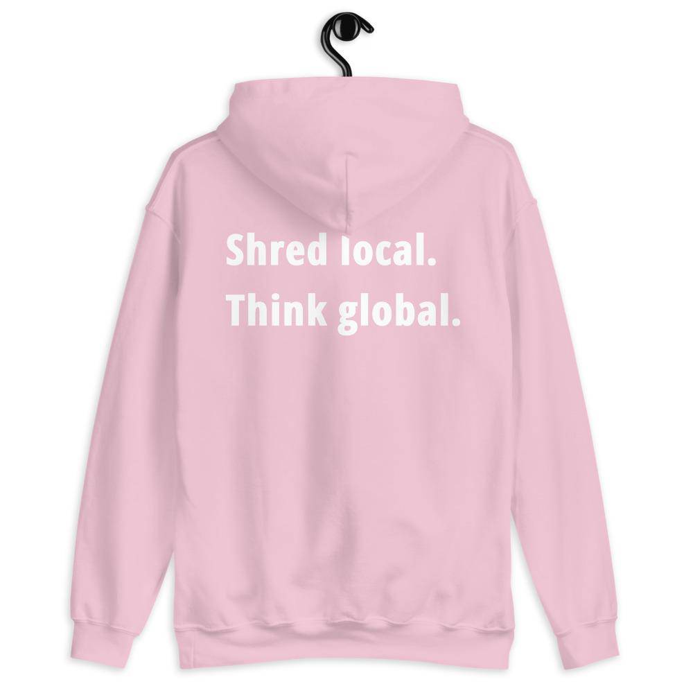 Shred local. Think global. - Hoodie - KitesurfingOfficial